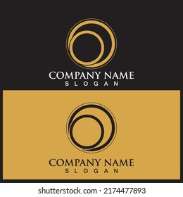 letter o icon vector illustration template design