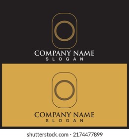 letter o icon vector illustration template design