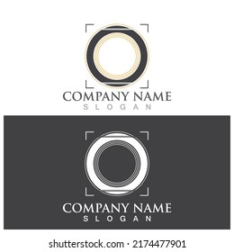 letter o icon vector illustration template design