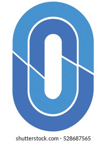 Letter O Icon. Vector Illustration.