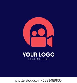 Letter O Initial Camera Video Logo Design Vector Icon Graphic Emblem Illustration