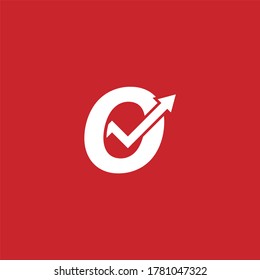 Letter O Initial Finance Logo Design Vector Template Illustration