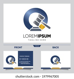 Letter O Initial Hammer Justice Legal Firm Law and Attorney Logo Design Vector Graphic Icon Emblem Illustration 
