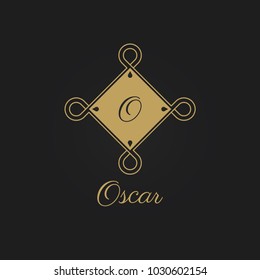 Letter O initial Luxury Logo template in vector for Restaurant, Royalty, Boutique, Cafe, Hotel, Jewelry. 