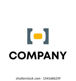 letter O initial shape vector logo