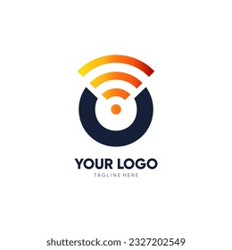 Letter O Initial Signal Logo Design Vector Icon Graphic Emblem Illustration 