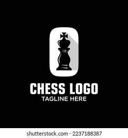 Letter O King of Chess Logo Design Template Inspiration, Vector Illustration.