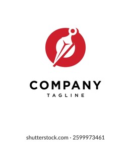 Letter O kunai Logo Icon Vector