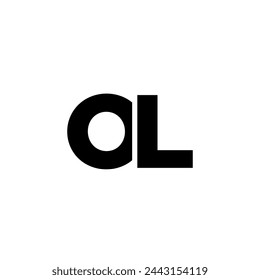 Letter O and L, OL logo design template. Minimal monogram initial based logotype.