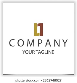 letter o l rectangle logo icon premium elegant template vector eps 10