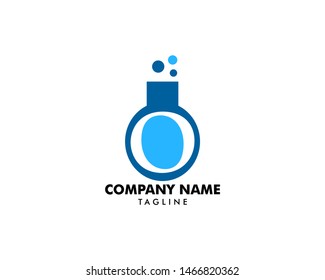 Letter O Lab Logo Template Design Vector