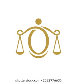 Letter O Law Logo Design. Law firm Logo Design Concept