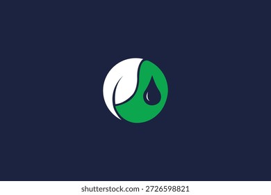letra o folha logotipo círculo ícone vetor design com modelo de logotipo de marca profissional minimalista moderno 