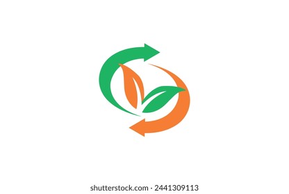 Letter O Leaf Logo. Eco Farm Logotype Vector Template. Organic Symbol Free Vector