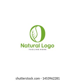 Letter O With Leaf Logo. Green leaf logo icon vector design. Landscape design, garden, Plant, nature and ecology vector. Ecology Happy life Logotype concept icon. Editable file.