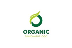 Logo Von Letter O Leaf: Geeignet Für Landwirtschaft Thema, Umwelt Thema, Initial Theme, Infografiken Und Andere Grafische Objekte.