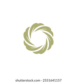 Letter O Leaf Logo vector. O Initial Icon Nature. Circle leaf Design