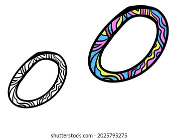Letter O Line Art Vektorvorlage. Logo, Symbol, Design-Template-Element. 