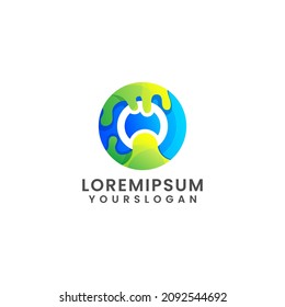 plantilla de diseño de logotipo de letra o líquido