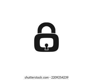 Concepto de diseño del logotipo de seguridad y bloqueo de la letra O. Ilustración de vectores de seguridad, bloqueo y protección creativa en fondo blanco.