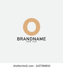 Letter O logo abstract. simple elegant design