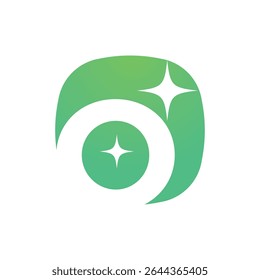Letra O logotipo, O logotipo, conjunto de logotipo AI, design moderno e mínimo, inspirado na tecnologia, ícones e símbolos coloridos, adequado para inteligência artificial, inovação, marca, start-ups e identidade digital.