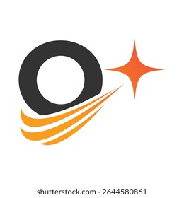 Letra O logotipo, O logotipo, conjunto de logotipo AI, design moderno e mínimo, inspirado na tecnologia, ícones e símbolos coloridos, adequado para inteligência artificial, inovação, marca, start-ups e identidade digital.