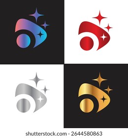 Letra O logotipo, O logotipo, conjunto de logotipo AI, design moderno e mínimo, inspirado na tecnologia, ícones e símbolos coloridos, adequado para inteligência artificial, inovação, marca, start-ups e identidade digital.
