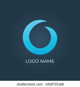 Letter "O" logo alphabet. Isolated vector