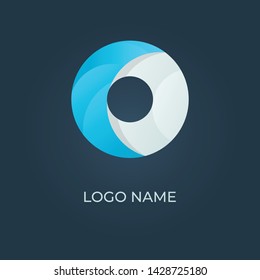 Letter "O" logo alphabet. Isolated vector