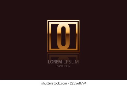 Letter O logo. Alphabet logotype vector design.