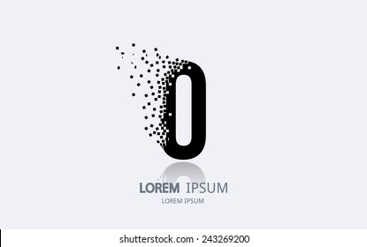 Letter O Logo. Alphabet Logotype Vector Design.