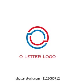 Letter o logo, circle connection logo.