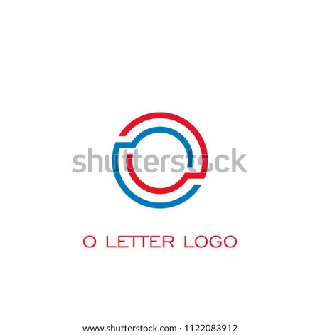 Letter o logo, circle connection logo.