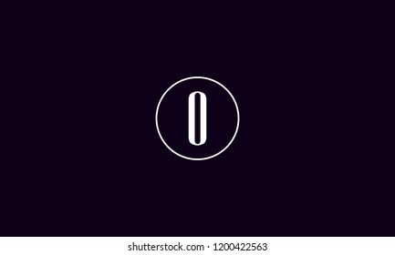LETTER O LOGO WITH CIRCLE FRAME FOR LOGO DESIGN OR ILLUSTRATION USE