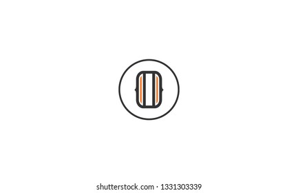 LETTER O LOGO WITH CIRCLE FRAME FOR LOGO DESIGN OR ILLUSTRATION USE