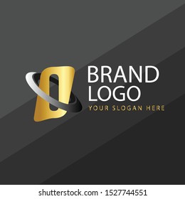 Letter O Logo with circle ring concept. Premium Vector letter Logo in two color variations. Beautiful Logotype design for luxury company branding. Elegant identity design in black and gold.
