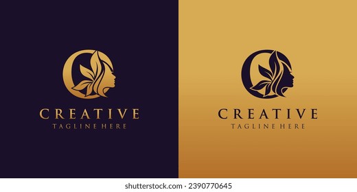 Letter O logo combination  beauty logo icon Premium Vector