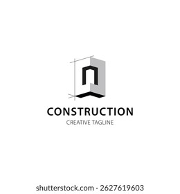 Letter O logo for construction and architecture company. property template vector illustration for your brand.