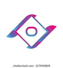 letter O logo design, Abstract tech Logo Vector