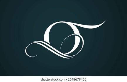 Letter o logo design with a blue background. Modern trendy initial luxury o letter logo design. Royal premium letter o logo design vector template.