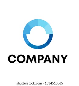 letter O logo design concept template