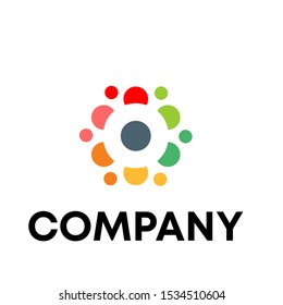 letter O logo design concept template