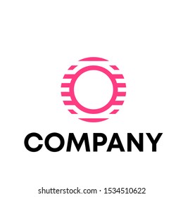 letter O logo design concept template