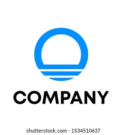 letter O logo design concept template