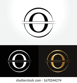 Letter O Logo Design mit kreativer, moderner Vektorillustration Vorlage. Vektorillustration für kreative abstrakte Buchstaben oder Logos