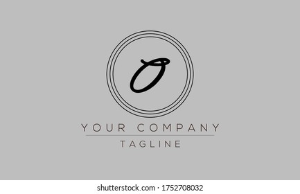 Diseño de logotipo Carta O, icono moderno creativo O