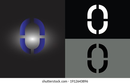 Gradiente de diseño del logotipo Carta O símbolo de monograma mínimo creativo. Diseño universal elegante de señalización vectorial. Logotipo de negocio premium. Símbolo gráfico del alfabeto para la identidad empresarial