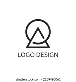 plantilla de diseño de letras a y o logotipos