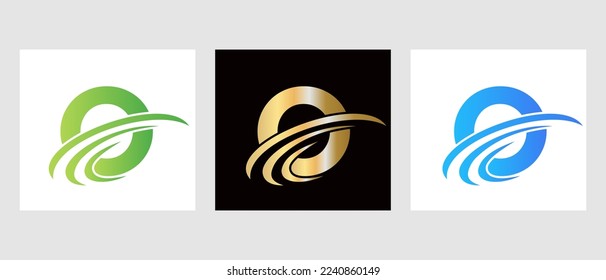 Letter O Logo Design Template. Monogram O Letter Logotype Symbol